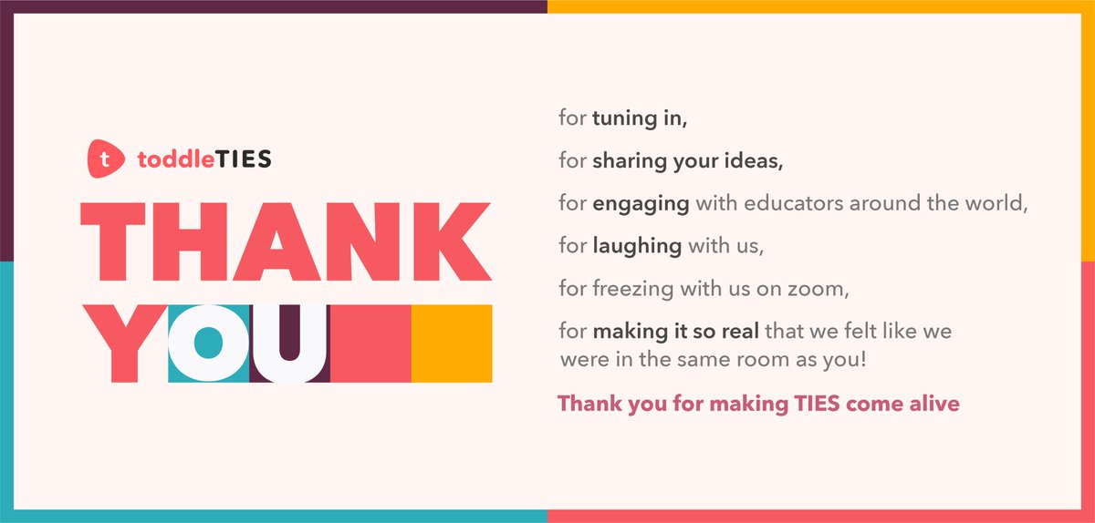 toddle_edu's tweet photo. From us to YOU, thank you for making The Inquiry Educators Summit an unforgettable learning experience!!! #ToddleTIES https://t.co/r18YlinoSI