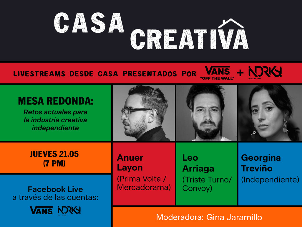 vans_mx's tweet photo. Sabemos que tener ideas no es sencillo y es por eso que mañana tendremos, como parte de #CasaCreativa, la mesa redonda “Retos actuales para la industria creativa independiente” con invitados súper importantes de la escena. Encuéntrala en nuestro Facebook: https://t.co/0HPedjfd3W https://t.co/Pz1FSoWFde