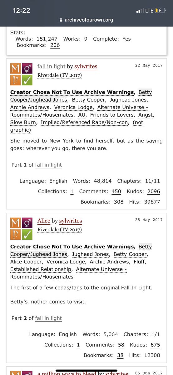 Aly On Twitter Too Wise Too Peacefully By Shirlygallagher Future Fic Where They Moved Away To From Riverdale Together There Are 2 More Parts The Whole Series Is Good