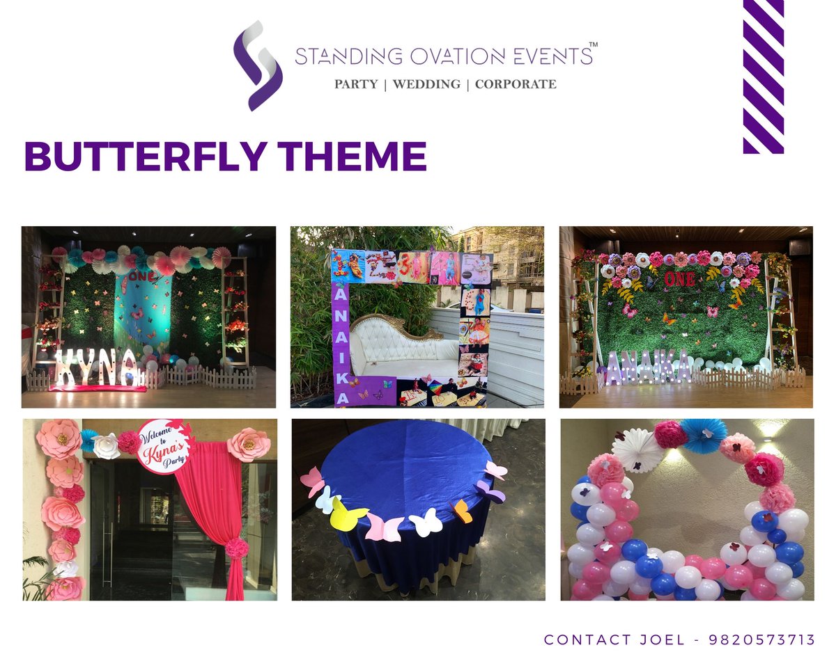 SOeventsmumbai's tweet photo. Butterfly Theme Decor
#standingovationevents #soeventsmumbai #standingovationweddingandevents #themeparty #themeevents #themepartyevents #themedecoration #butterfly #butterflytheme #paperflowers #diyprojects #diy https://t.co/xTLsscx6VF