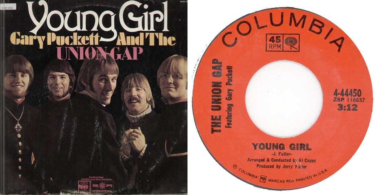 espofootball's tweet photo. #OTD May22,1968 #GaryPuckett and the Union Gap starts a 4wk run at #1 the UK singles chart with "Young Girl" The song was written, composed, and produced by #JerryFuller https://t.co/wG7SFsY1uC