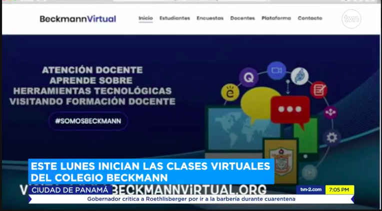 tvnnoticias's tweet photo. El Colegio Monseñor Francisco Beckmann, se prepara para retomar las clases de forma virtual para que sus más de 4 mil estudiantes puedan recibir aprendizaje a través de la tecnología. Las clases iniciarán este lunes 25 de mayo. #NoticiasTVN https://t.co/a6U9whp45D