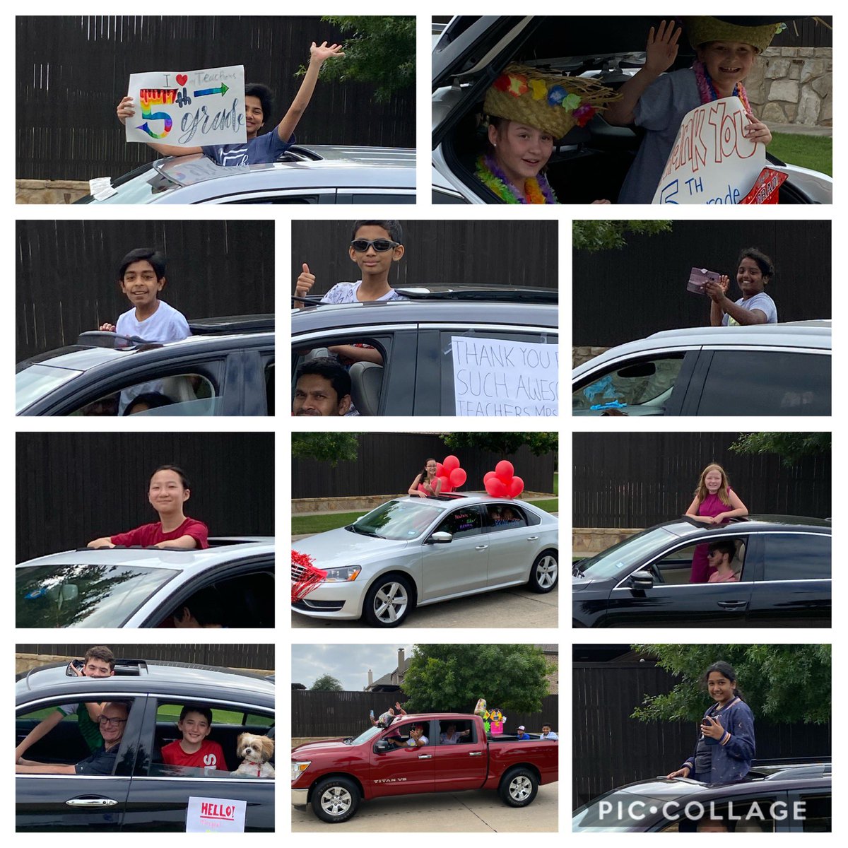 norris5th's tweet photo. 5th Grade Celebration was a reverse “drive by”!!!   Teachers lines the park and cheered on our Graduating 5th graders!  @Norris_Knights @friscoisd #NorrisRocks #ourFISDstory #SocialDistanacing #proudteachers https://t.co/twGef9ia69