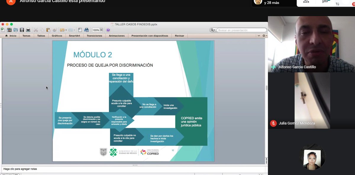 VocerosMX's tweet image. @VocerosMX estuvimos acompañados de Alfonso García, Coordinador de Atención y Educación de la @COPRED_CDMX, quien nos compartió la importancia de hacer las quejas y/o denuncias ante actos discriminatorios.
#FINDEDIS #GrupoAltía
