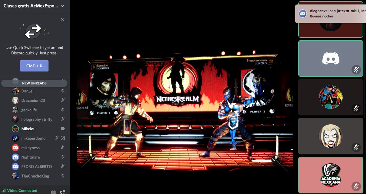 AcMexEsports's tweet photo. Un lujo nuestra clase gratis del día de hoy de #MK11

@KG_Chef_Hardy y @MikelouMX frente a frente

Duelo de hermanos e instructores de La Academia compartiendo sus conocimientos

Traído hasta ustedes gracias a @HyperXLatam 

#SueñaEntrenaTriunfa #AcMex https://t.co/3GU0dpCboB
