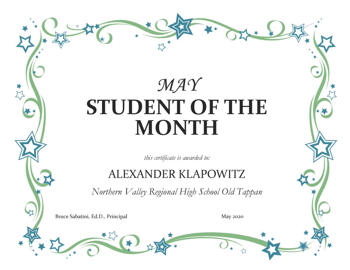 BSabatiniNVD's tweet photo. NVOT is proud of Alex Klapowitz - actively involved in the life and spirit of the high school: Debate Team and Technology Student Association - May 2020 Student of the Month!
#nvotpride, #nvalleyed, #teachingenuity, #SuperNV https://t.co/J5j3zSXcqn