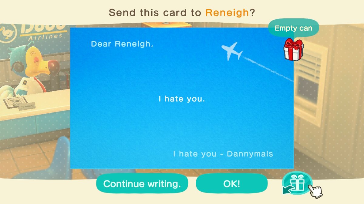 dannymals's tweet photo. Maybe she'll finally leave now. #AnimalCrossing #ACNH #NintendoSwitch https://t.co/zacdPQZNbD