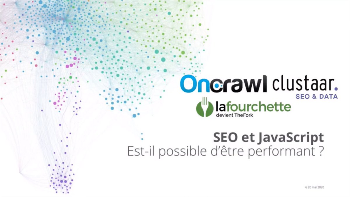 witamine's tweet photo. @Mitsufr vous a séduit avec :
« Le SEO avec Angular / React / Vue.js : Comment optimiser son SEO avec un framework JavaScript ? »
▶️Voir le Replay https://t.co/pg3n4RxCQF
Mehdi reçoit Florent @LaFourchetteMmm Philippe @OnCrawl_FR
Vivement le prochain webinar @Clustaar_SEO ! https://t.co/D1fKAYldZ6