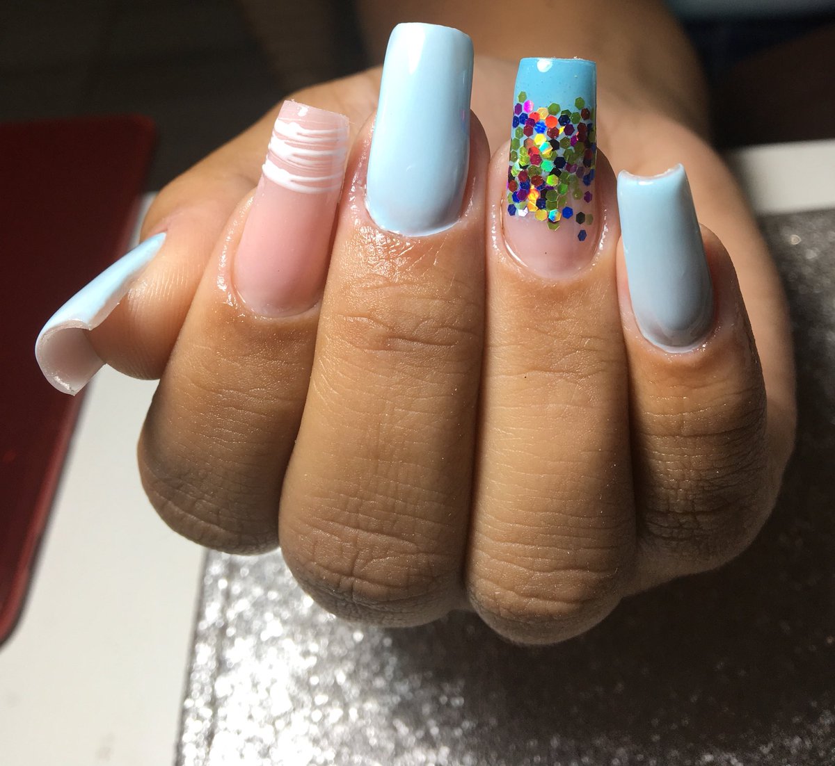 icnailsdesigner's tweet photo. Fileirinha de 4 fotos dessa lindeza! Colocação/ Lixamento e finalização 💙✨🤩 #ILoveNails #NailsDesigner #Cutilação #Square #Acrigel #Blue #AzulBebê #UnhasDelicadas #Encapsulada #ManicurePorAmor #AcrigelFormatos #UnhasAcrilicas #acrilicnails #lixamentotecnico #SpiderGel https://t.co/vD4UL3gZAP