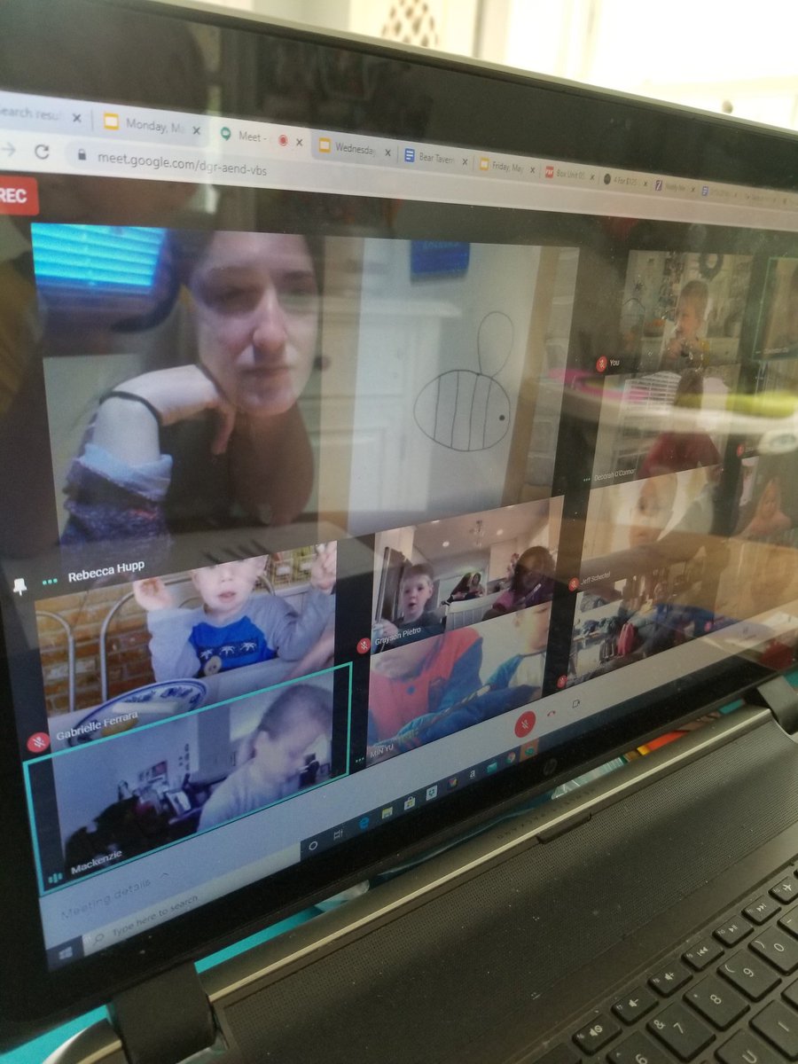 CStratuik's tweet photo. Directed drawing fun with Levi's class this morning! Not easy to keep 4 year-olds engaged on a Google Meet but this does the trick! @mshupp_prek #prekspringintolearning #beartavernpride https://t.co/50w9wdgzHM