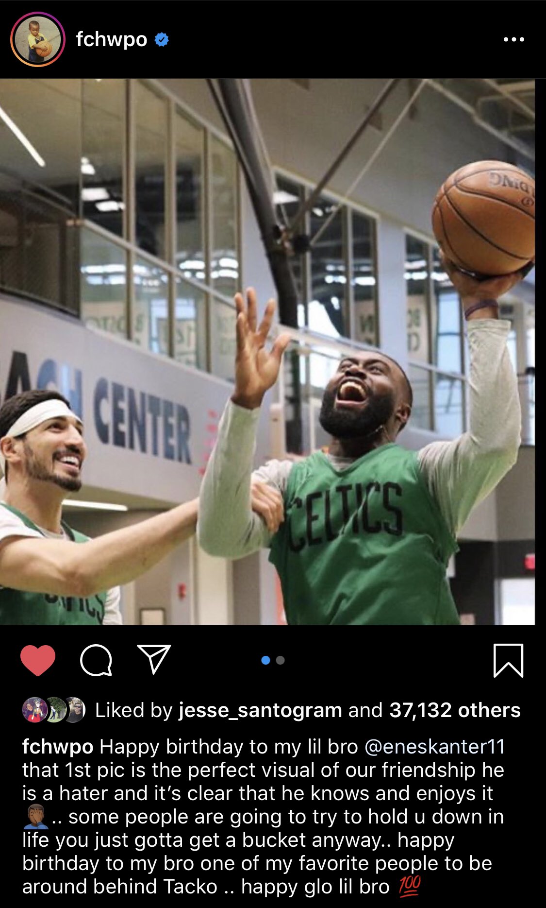 Celtics wish Enes Kanter a happy birthday aka tease the heck out of him 