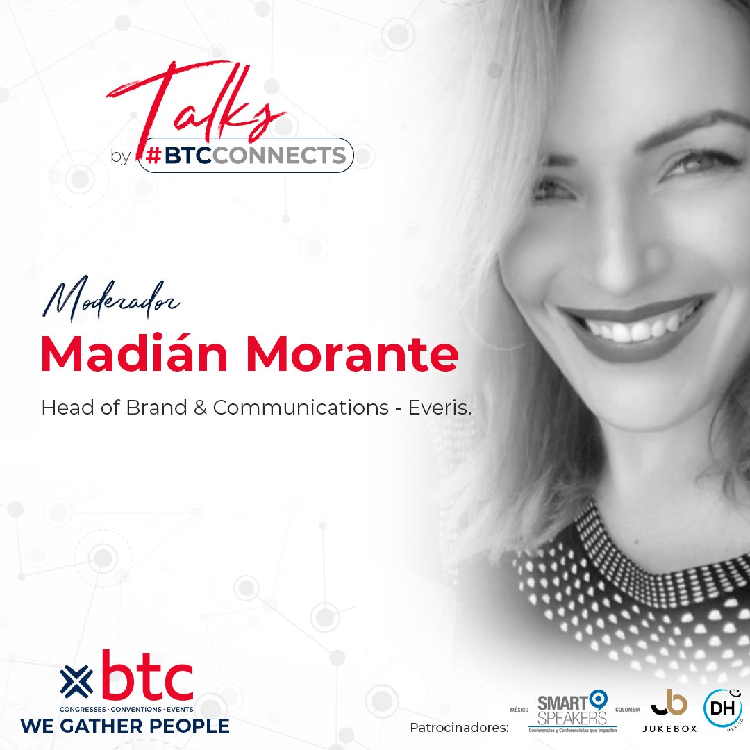 BTCamericas's tweet photo. ¡No te pierdas nuestra primer BTC Talks! Prepárate para este 27 de mayo a las 4:30pm.
En donde @jorgerosast nos compartirá su visión hacia la nueva normalidad.
Regístrate aquí: https://t.co/8GgTOlXTFs
Moderador: @MadianMorante
Patrocinadores: JUKEBOX y @SmartSpeakers
#Webinnar https://t.co/O1ImMWf824