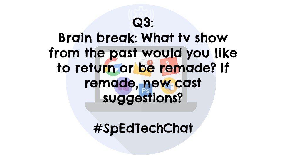 KfromGKTechies's tweet image. Q3 Brain break! #SpEdTechChat @KristinOropeza @VictoriaTheTech