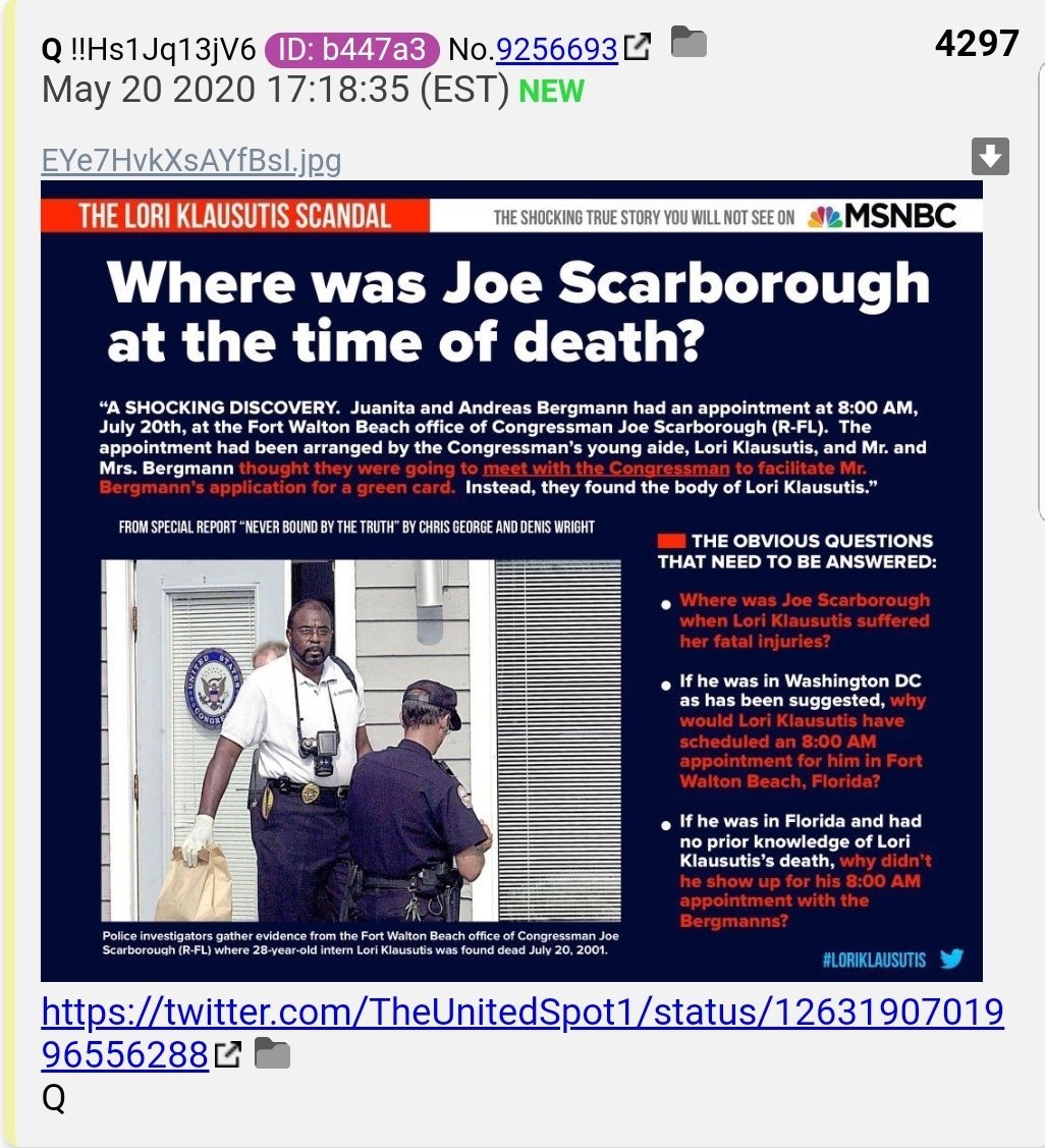 26.  #QAnon 28 year old females often fall dead in offices by themselves with skull fractures, right?  https://wikispooks.com/wiki/Lori_Klausutis  #Q