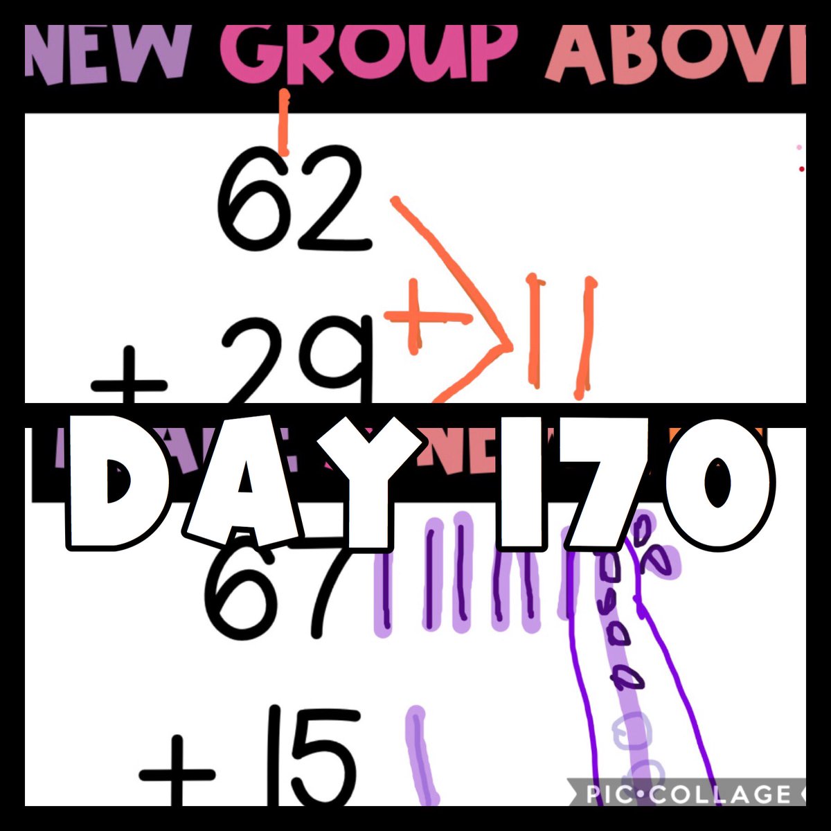 ms_v_rusd's tweet photo. Day 170/180: Day 43 of remote learning. Still going strong will prepping for 2nd grade. Math is all about 2-digit addition! #180DaysInFirstGrade #Jellick #WeAreRUSD https://t.co/7ZJZgAzT7f