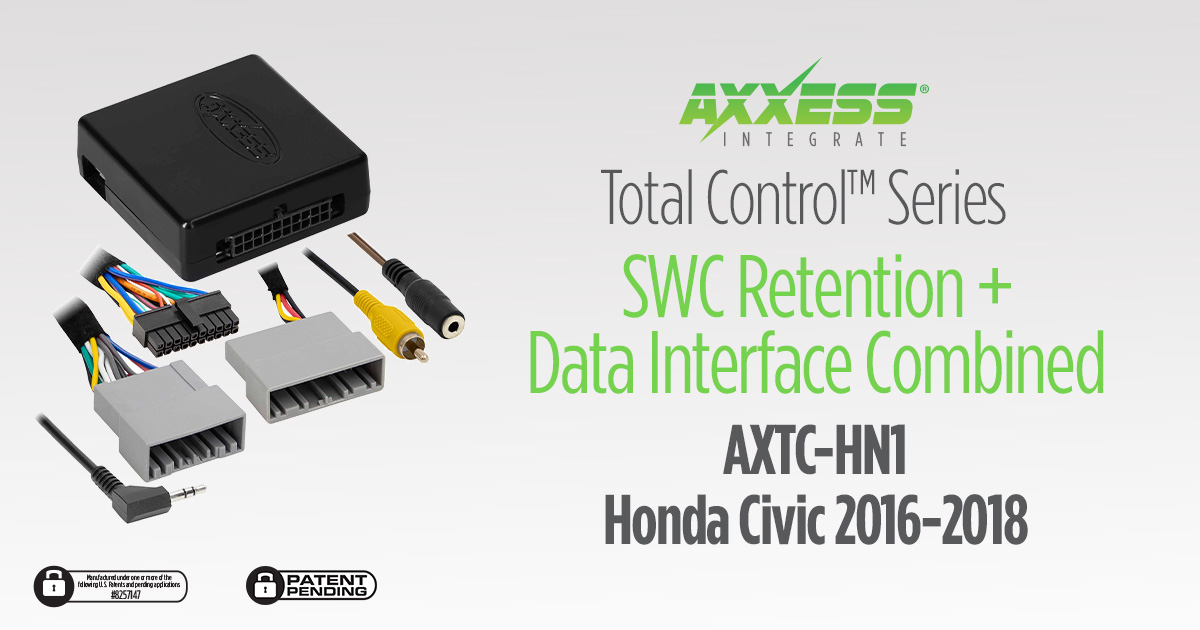 One interface does it all! The Axxess AXTC-HN1 retains audio controls on the steering wheel &amp; the factory backup camera while providing illumination, parking brake, reverse, speed sense outputs &amp; more. Now shipping for #Honda Civic.
axxessinterfaces.com/product/AXTC-H…

#hondacivic