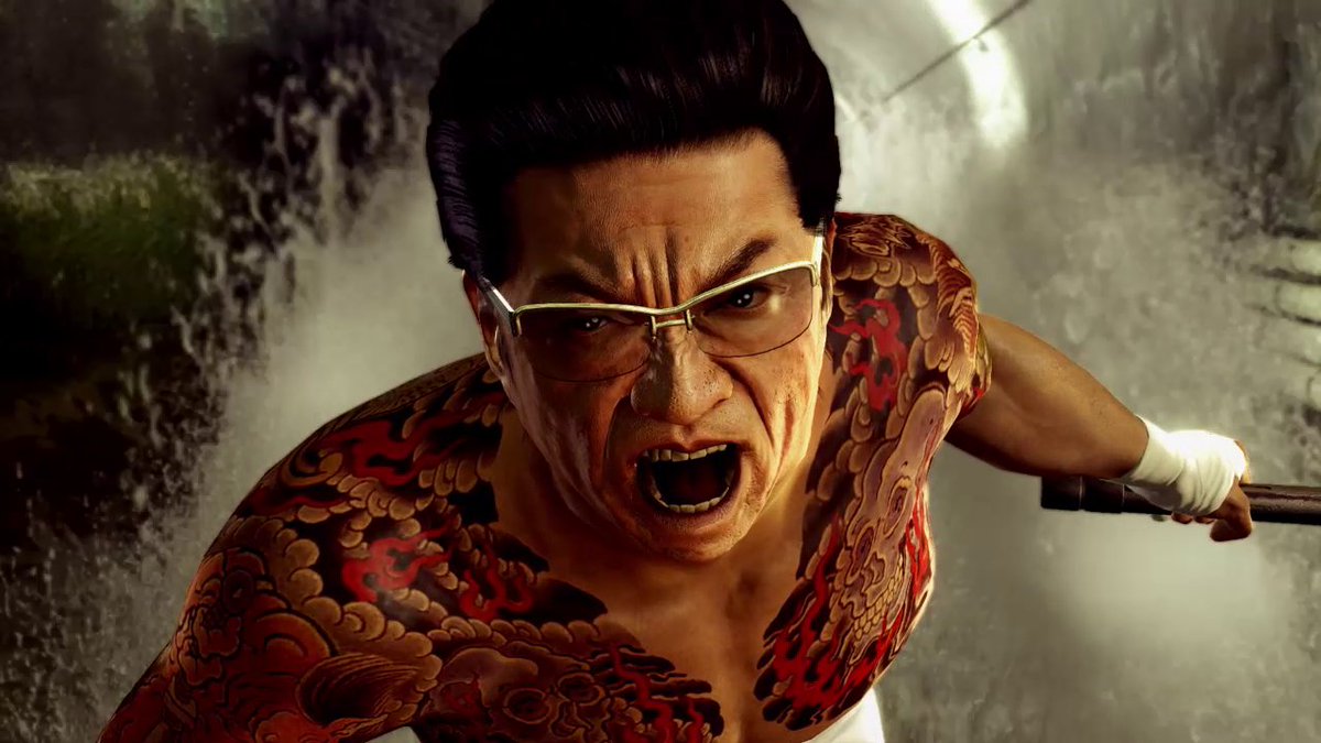 龍が如く Online 公式アカウント 投稿例 久瀬が下水道でバイクに乗って桐生へ突進するシーン 久瀬の登場シーン迫力あって全部好きです 龍が如く０名シーン