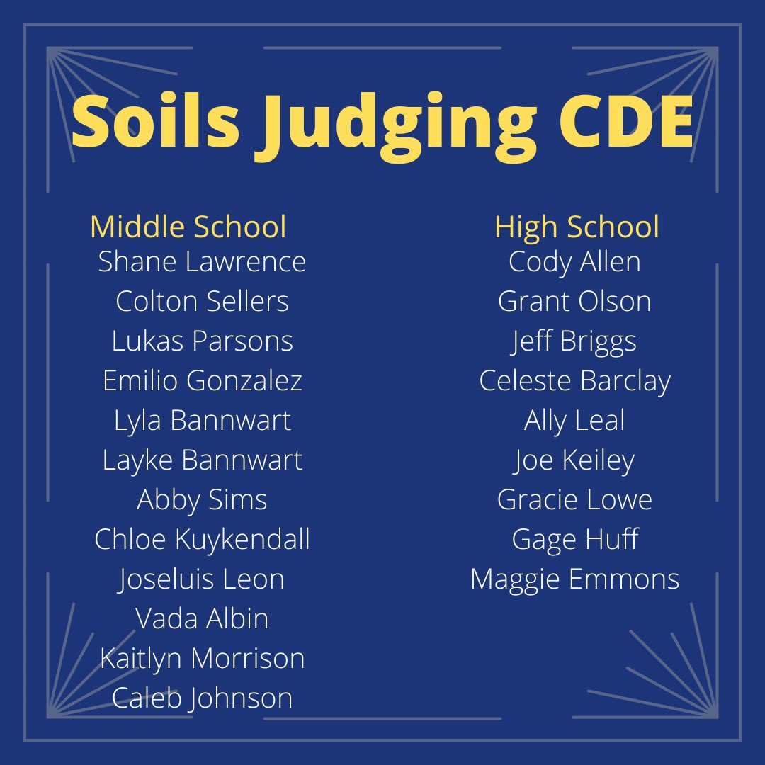 LPHSFFA's tweet photo. Today we are going to recognize our CDE teams. These competitions allow us to apply what we have learned in class to real life scenarios. These events also help build public speaking and leadership skills. Due to the global pandemic, our spring CDE teams were unable to compete. https://t.co/bbV5pJJSYa