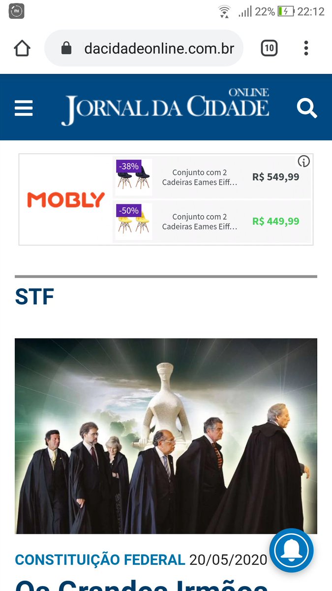 fabianoburgo's tweet photo. Ei @Mobly_BR vcs sabiam que seus anúncios estão sendo veiculados em um dos principais sites fonte de fake news? Verifiquem lá e reafirmem seu compromisso com a verdade! 🇧🇷💪😉 @slpng_giants_pt #SleepingGiantsBrasil #fakenews 
#compromissocomaverdade https://t.co/wkoXPM0dgq