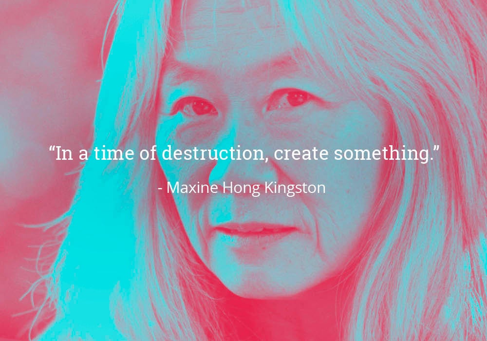 CIRCLE_STAMP's tweet photo. #WednesdayWisdom from Maxine Hong Kingston https://t.co/KUG2Yp6xd8