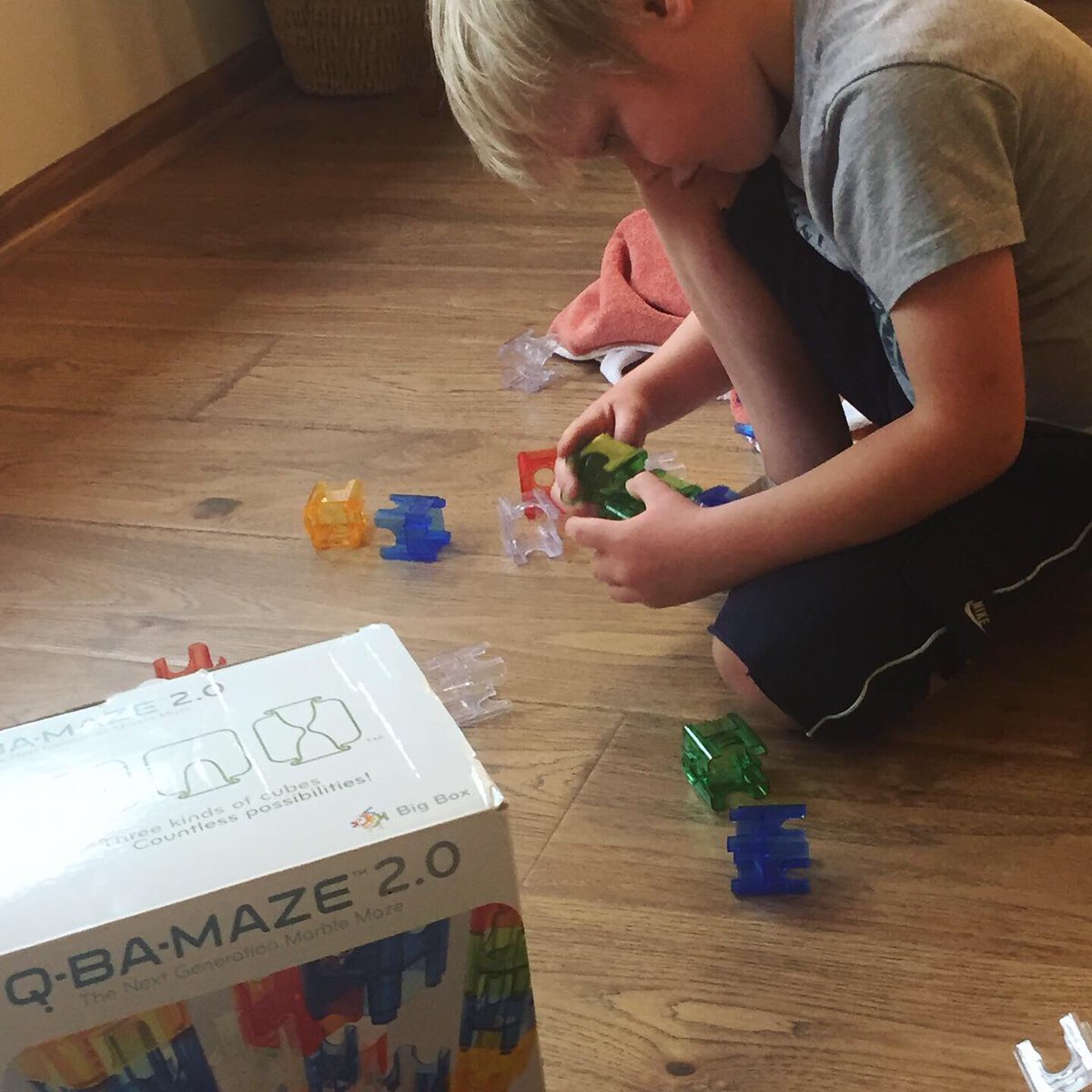 MsHaynesMN's tweet photo. #TeacherMom Recommendation: QBaMaze! A #marblerun set from @MindWareToys gives my son a great activity that engages him, makes him think, &amp; loves doing on his own. A great addition for home, classroom or #MakerSpace! #mindwaretoys #stem #stemtoys #boymom #distancelearning https://t.co/FRzSdW9unk