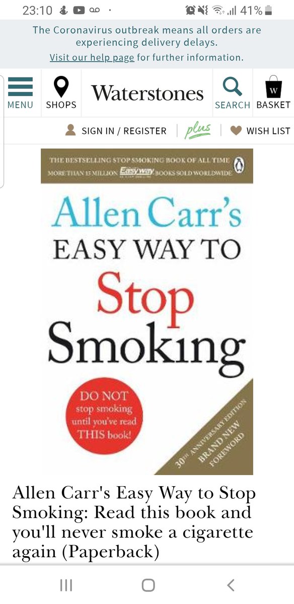 flywithleanne's tweet photo. @J_Kessler_ I failed to stop for 10 years and then read this book - I stopped as soon as I finished the book and now never want to smoke another cigarette again! https://t.co/0XHeKRZoAi