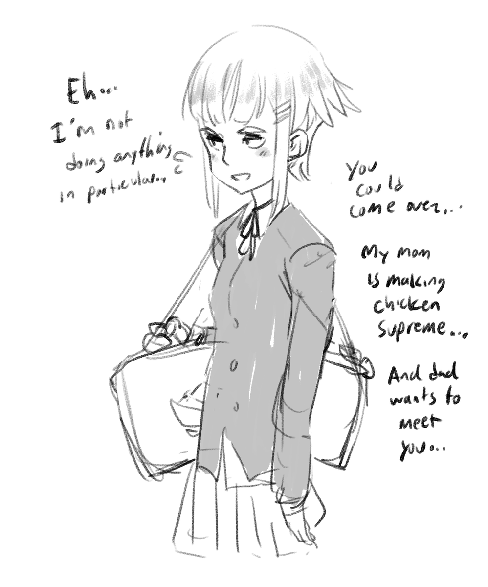 Ordinary gf.Runs track, but isn't especially fast or slow. Average student, no special talents, has a younger brother and sister, likes to sleep in on weekends. No special drama, no amazing love story -- you just end up spending time together. And it's not bad at all.