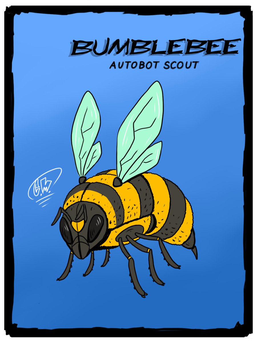 Beast wars drawing day 15!  @shaneoid77 wanted to see a bee+autobot+scout. I decided on day 3 with Eagleeye that any request for autobot or decepticon would be based on an existing G1 character and this one was too perfect.  #DigitalArt  #characterdesign  #dailydrawing