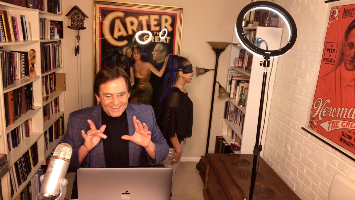 TheEvasons's tweet photo. Second Sight show tonight for an audience in Montreal on Zoom. Should we now call it Zecond Zight?
.
.
#zoomshow #zoomevents #zoommeeting #zoom #virtualhappyhour #virtualshow #virtualmentalism #mentalistduo #psychicduo #mentalist #telepathists #psychic #magic #secondsight https://t.co/iN17M8L4Xs