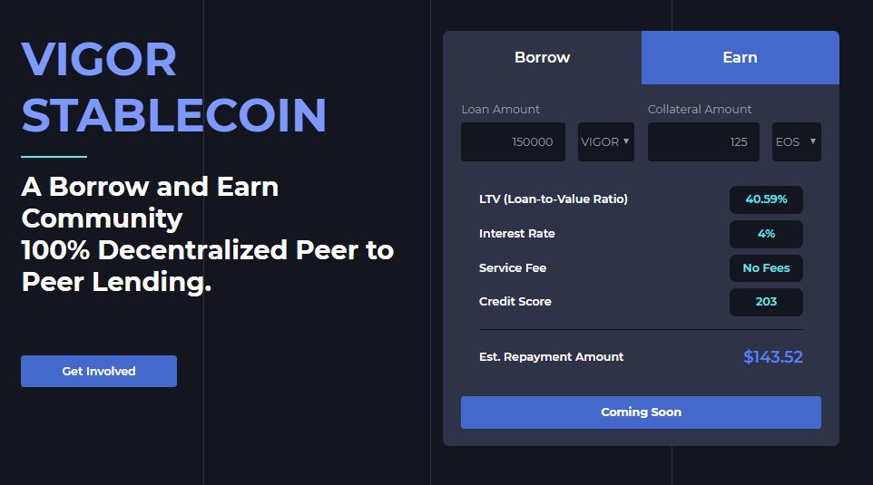 What is the utility of VIG?

Lenders and Savers receive VIG premiums. 
Borrowers with good reputations get discounted rates. 
Final Reserve is a pool of VIG that supports the protocol during market stress.

What is VIGOR? Find out more at vigor.ai #DeFi #eosio #EOS