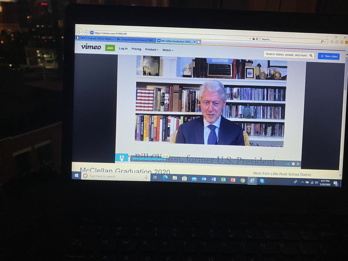 MichaelPoore1's tweet photo. Appreciate our two guest speakers @BillClinton and @FrankScottJr delivered remarks directly to @lrsd McClellan High! Both shared the need to have these graduates shape and lead our future! #LRSD2020Grad https://t.co/BtUsZd934D