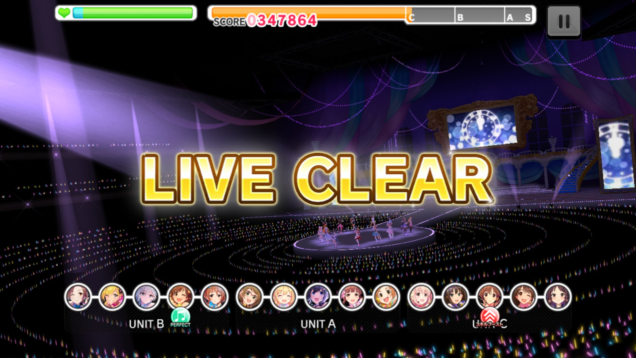 石波 Grandおねシンpianoで放置編成 Pサポのngとnw計4人 スキブ3 ダメガ4 シナジー2 オルラン 回復 これで最初10秒叩いてギリギリｃ行くかどうか もうちょっと点数上げたいけどたまにガクっとhp減るので回復削るのは厳しい Nw残り二人も欲しく