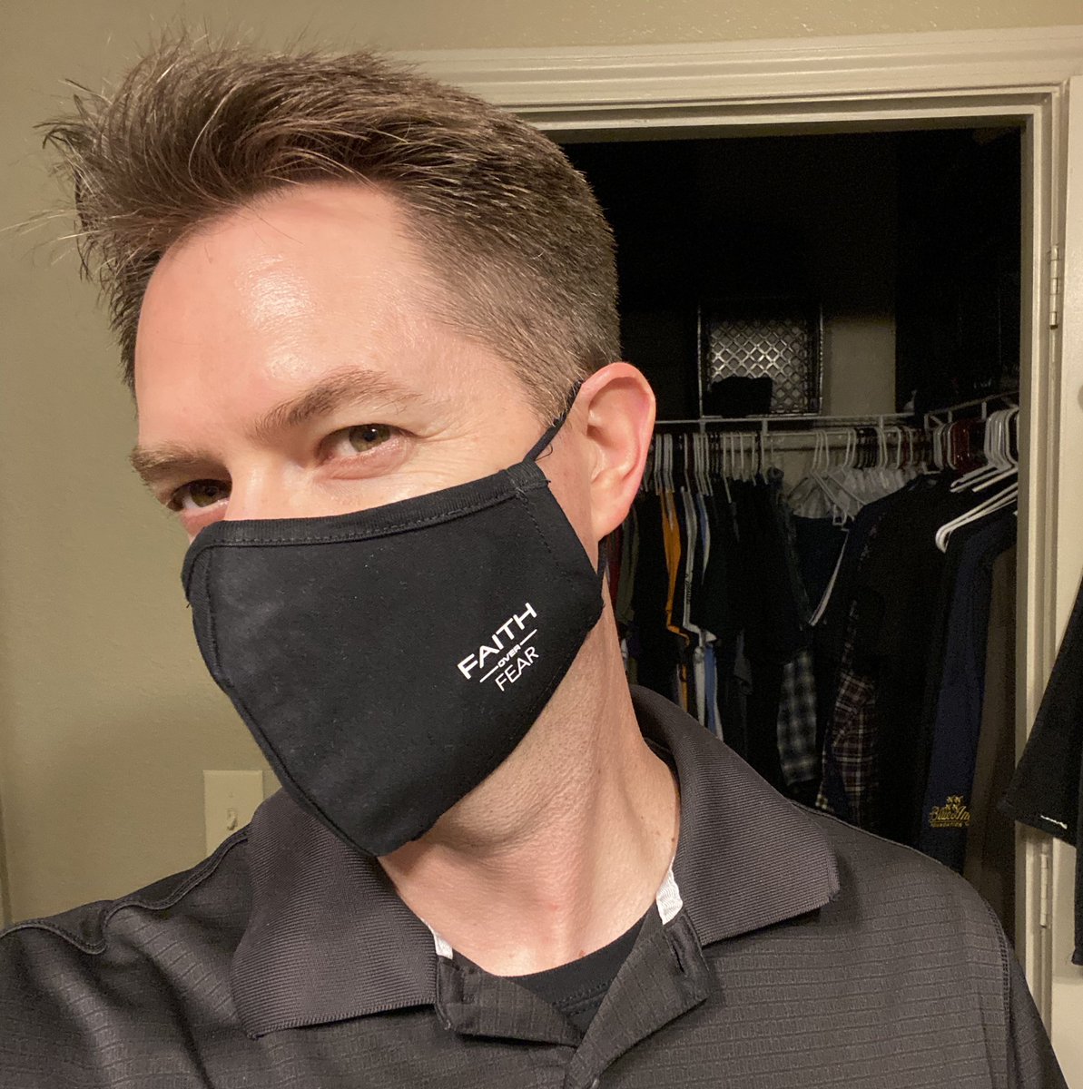 Michaelcx's tweet image. My new favorite 
#FaceCovering

Arrived today.

#ActiveFaith
#IJNIP