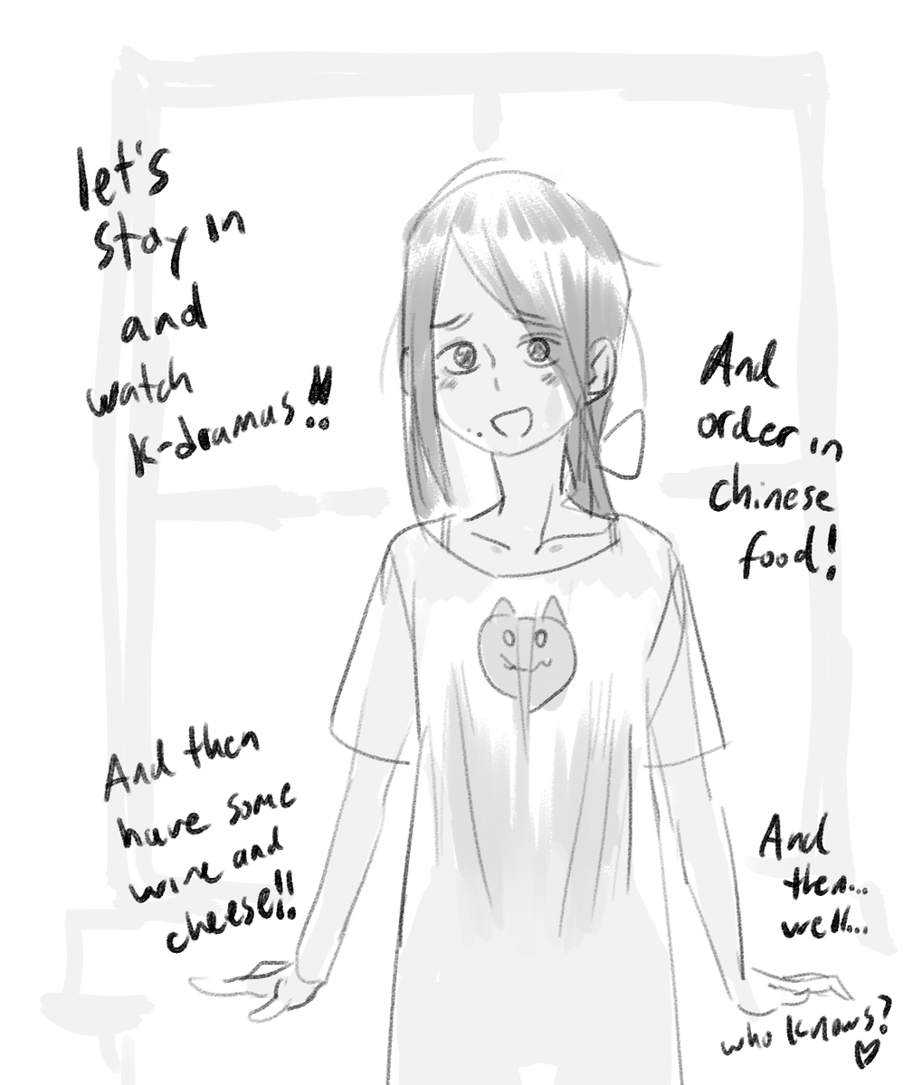 Ordinary indoor gf.She knows how to make the best of the quarantine. Creative with whatever is on hand, plenty of indoor hobbies, uses the net to explore the world, always buys you t-shirts with weird prints only to wear them herself. A keeper.