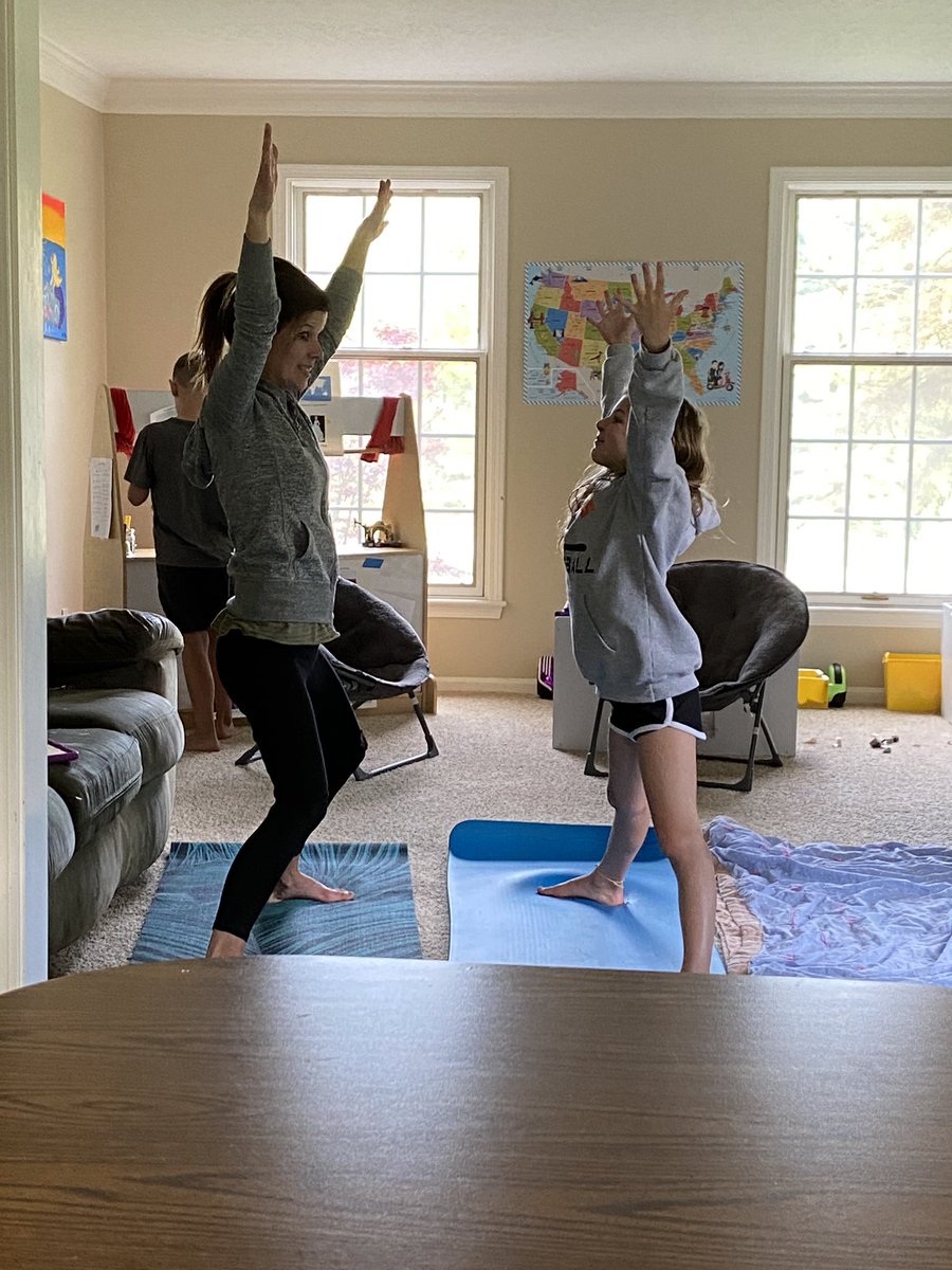 cfjjohnson's tweet photo. “Work out Wednesday” MS spirit week...followed by our first night with our new fire pit!  #CFEVSHome https://t.co/e2hiIL5041