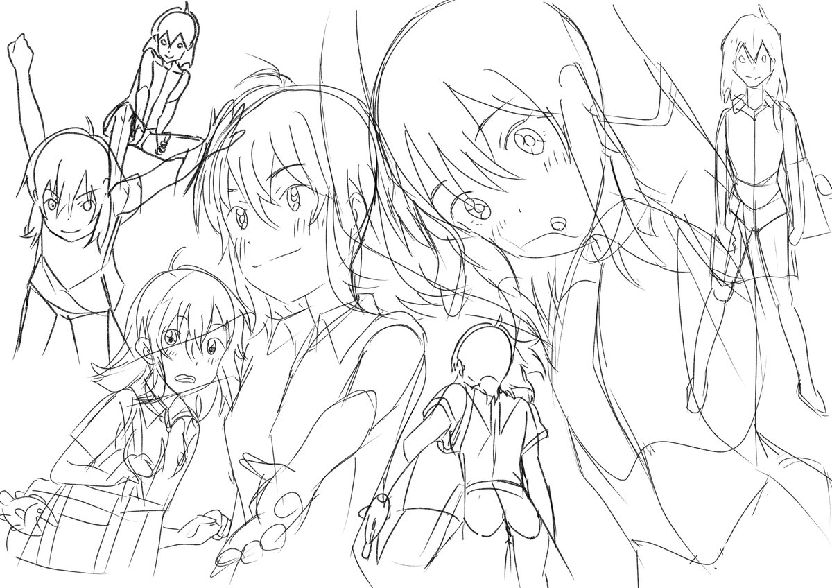 素体トレス。最新のアニメ映画は大勢の大人が全力でいいもの作ろうとするから、いいもの(お手本)を知るには最高だと思う( '∀` ) 