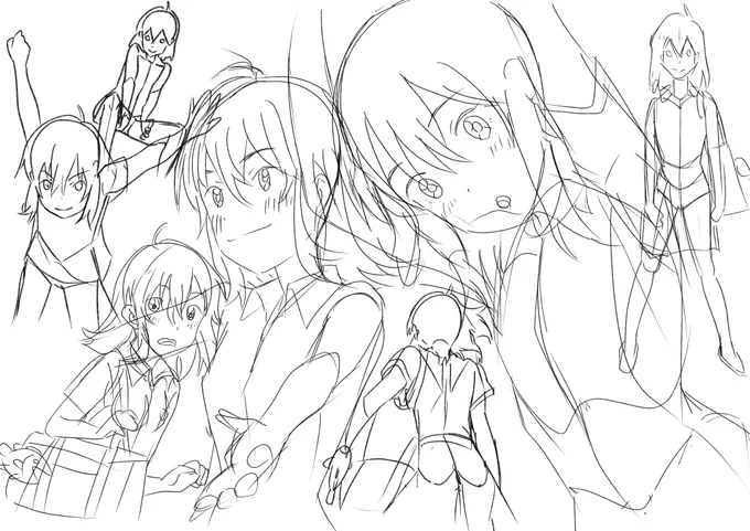 素体トレス。最新のアニメ映画は大勢の大人が全力でいいもの作ろうとするから、いいもの(お手本)を知るには最高だと思う( '∀` ) 