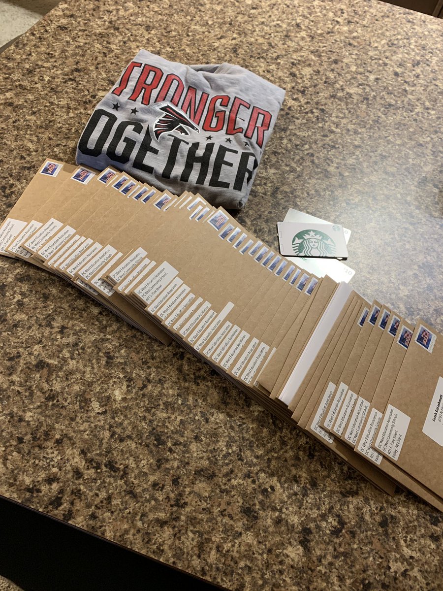 Fun alternative for <a href="/DCWestFalcons/">DCWest Falcons</a> since the DCWEA Staff Appreciation Luncheon couldn’t happen in 2020.  If you were a winner...look for your gift card in the mail soon! 😊🤗 #dcwestpride #dcwestrocks