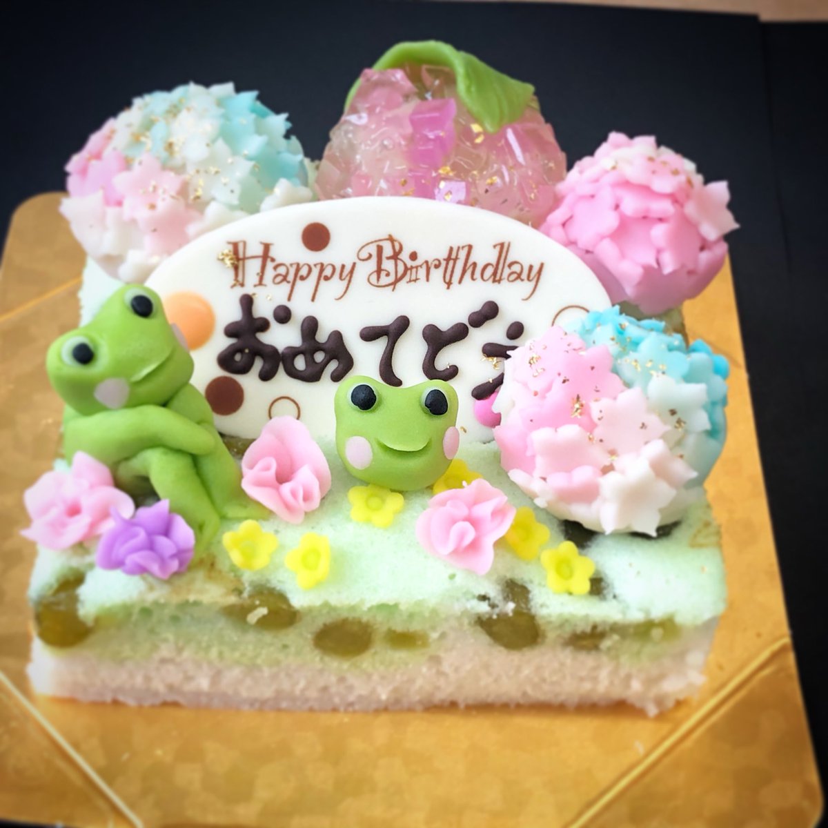 和菓子誕生日ケーキ