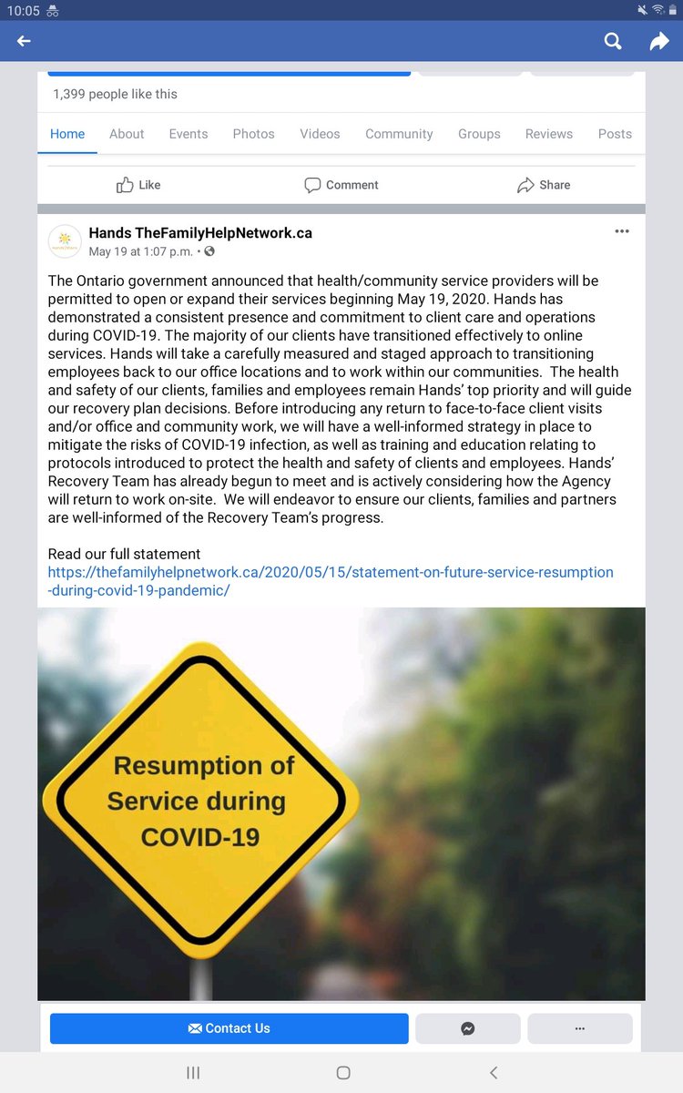 @kahnkidz @jkobopoli @ToddSmithPC @JR_Ottawa @AmyFeePC Seems that some are and others aren't. Its likely the organizations decision. Maybe has to do with how many families they service. Or they are simply picking and choosing who will start back with face to face services so some families havent been informed. This is my regional 👇