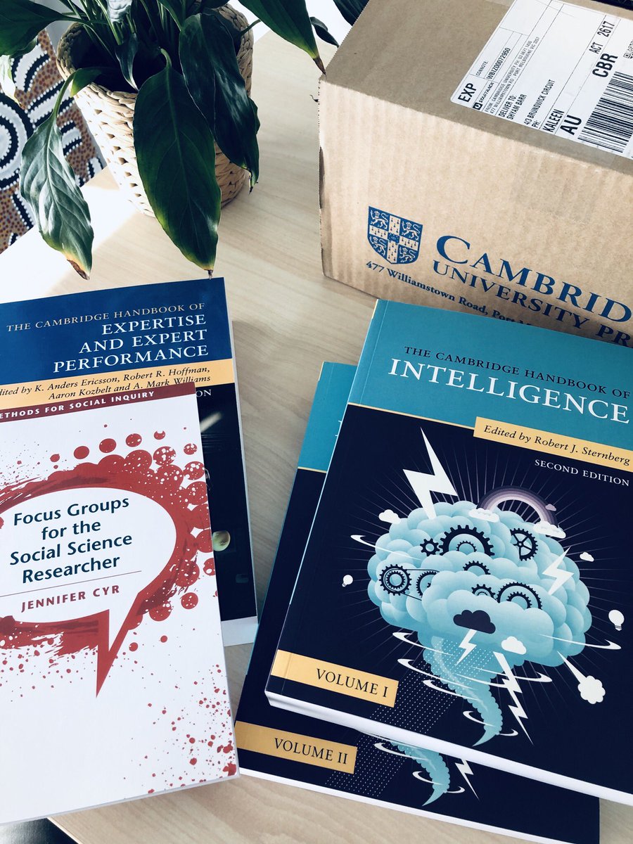 shyambarr's tweet photo. Just received a lovely gift from the good folk at Cambridge University Press @CambridgeUniPre. Super excited about diving into these... but just have to get that Ph.D. completed first! 🤦🏾♂️ #ScienceOfLearning #SelfRegulatedLearning #attentionallocation #managingdistraction https://t.co/V5Mj954kTe