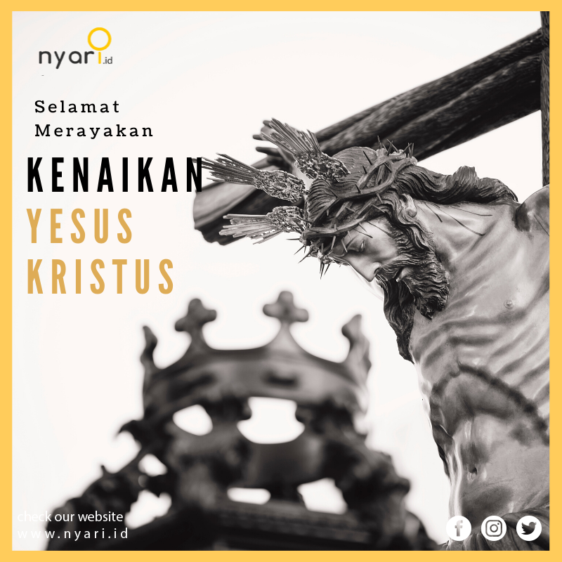 nyari_id's tweet photo. Selamat memperingati Kenaikan Isa Almasih bagi #nyariers yang merayakan.

#KenaikanIsaAlmasih #IsaAlmasih #Indonensia #kristiani https://t.co/fHK2A5UDcF