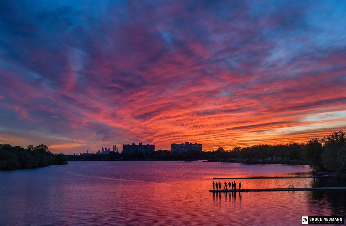 What a sunset tonight! Thanks, Bruce Neumann <a href="/6abc/">Action News on 6abc</a>