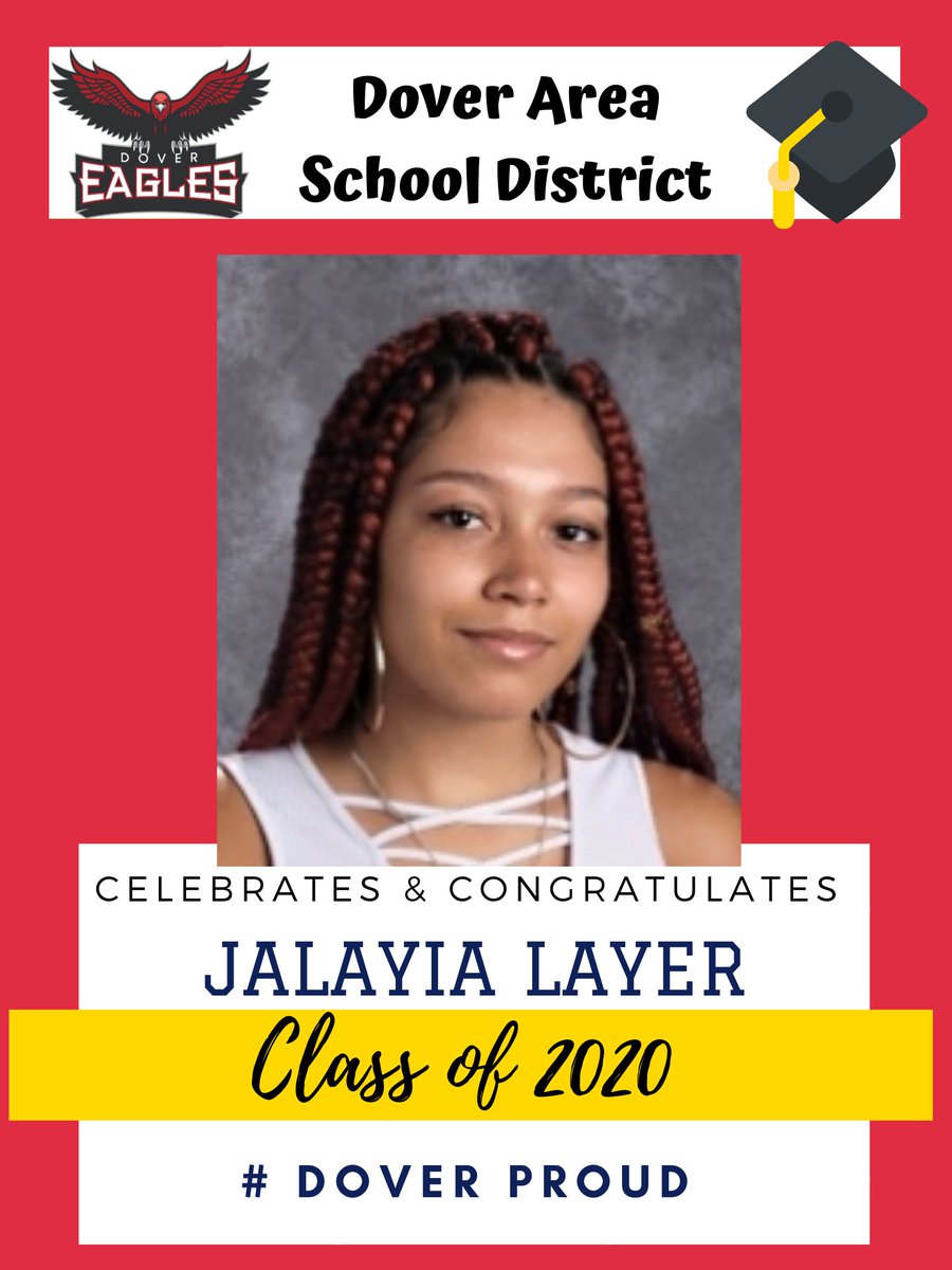 Weakland_DAHS's tweet photo. One of the DAHS seniors. We celebrate you, Jalaiya L! Class of 2020 #DoverProud @DoverSD @dasdhighschool
 #seniorstrong https://t.co/kciuFghWce