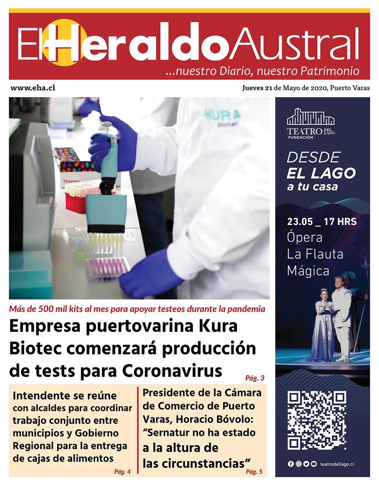 diario_eha's tweet photo. 🗞Portada Jueves 21 de Mayo #PuertoVaras https://t.co/mGeeJ9vSgH