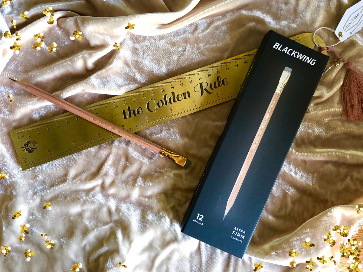 TheLibraryStore's tweet photo. The Golden Rule: Measure twice, cut once. And be nice, while you're at it.
#measureup #staysharp #straightedge #desktools #homeoffice #ruler #pencil https://t.co/LyQuwNfdjZ