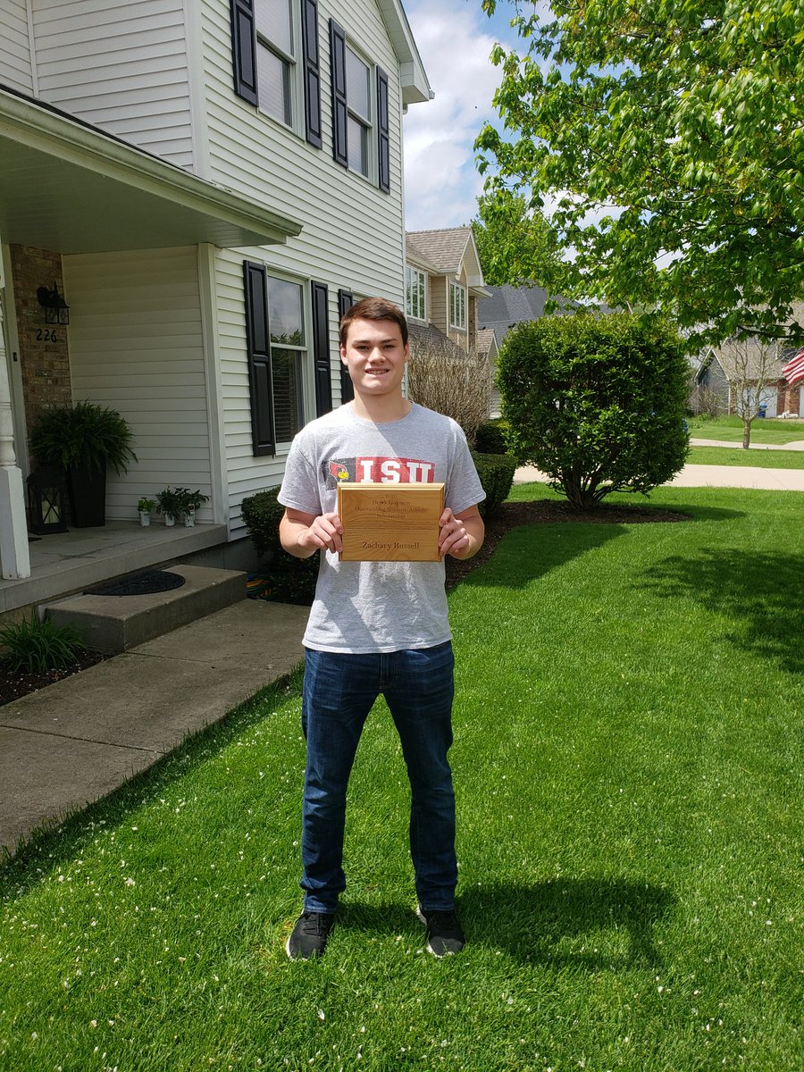 1barbathletics's tweet photo. Zach Russell was the recipient of the 2020 Derek Guymon Outstanding Student / Athlete Scholarship.  This award was voted on by DHS Head Coaches!  Congratulations Zach! #DHS2020 https://t.co/jO5V7VLWti