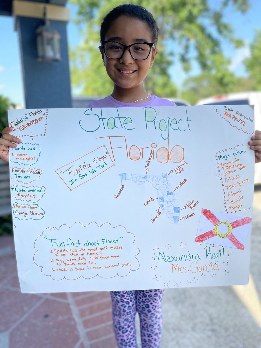 valeriagee0812's tweet photo. I am LOVING my kids states research projects! #LevelingUpOnline @CorneliusElem https://t.co/1xMpDASNwi