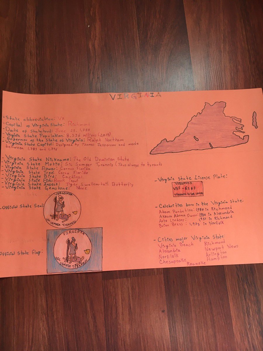 valeriagee0812's tweet photo. I am LOVING my kids states research projects! #LevelingUpOnline @CorneliusElem https://t.co/1xMpDASNwi