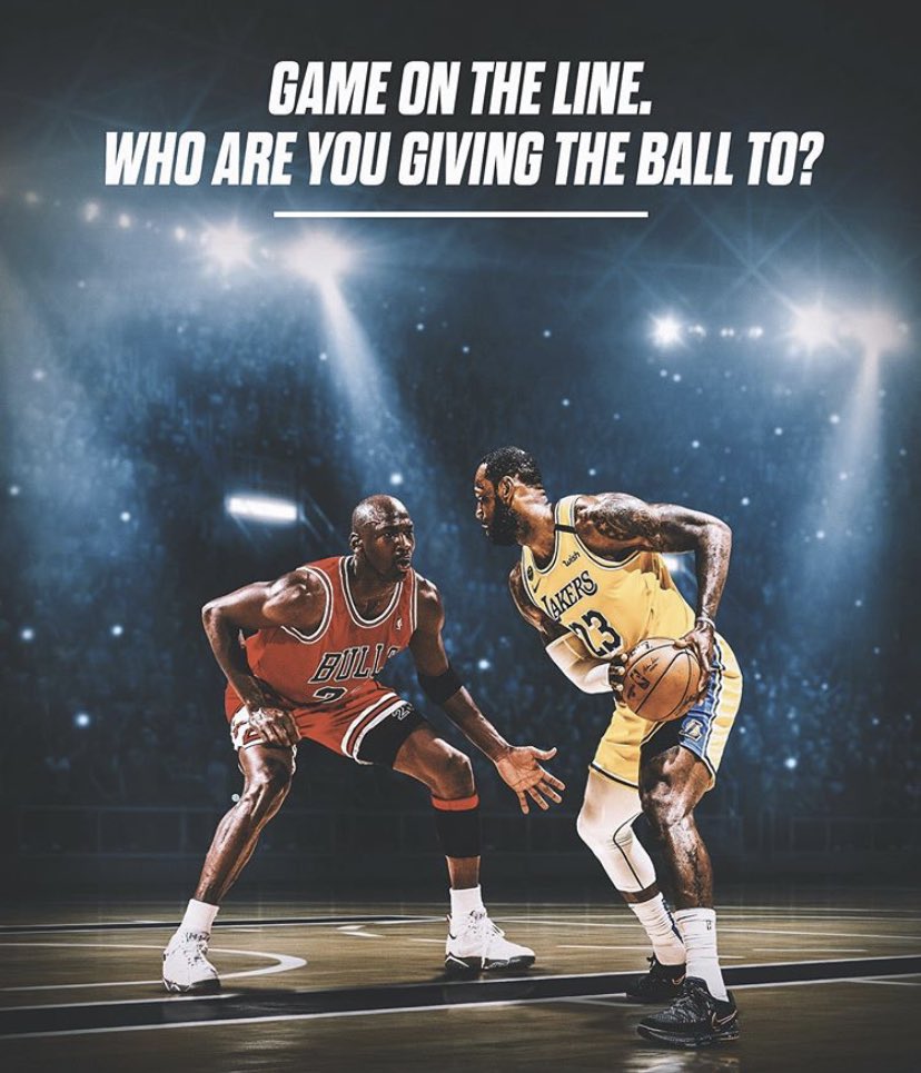 sandropacheco71's tweet photo. Who would you pick? #GameOnTheLine #Jordan #Lebron https://t.co/sLTIWGaA9D